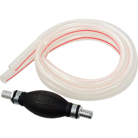 Bomba de combustible manual de 12 mm con mangueras de 2 x 1 m - bulbo (50)