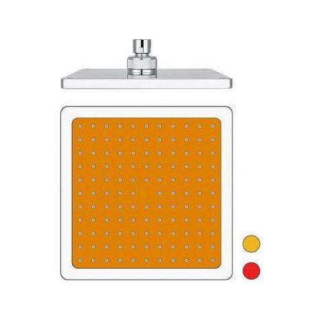 POMME DE DOUCHE CARRÉE MODÈLE 12618  200 mm Dimensions : Rouge