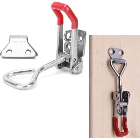 Verrou à Cliquet SD GH‑4003‑SS en Acier Inoxydable - Capacité de Retenue 600 kg / 1323 lb - Modèle Réglable pour Décor et Montage Durable (1/5)