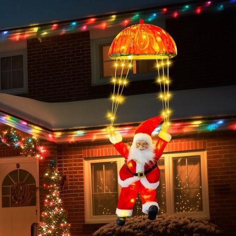 Guirlande lumineuse père Noël 70 LED blanc chaud (1/5)