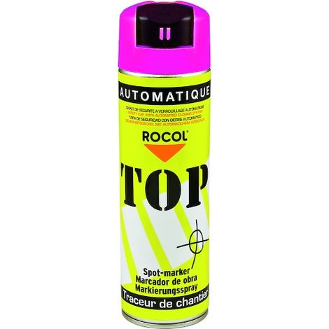 Traceur de chantier TOP AUTOMATIQUE - cerise - 500 mL - ROCOL