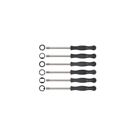 Jeu de tournevis pour carburateur, outil de réglage 6 pièces adaptable sur Husqvarna 125 135 136 137 141 141 235 235e 236 236e 240 240e 435 435e 440e de McCulloch Partner tronçonneuses Poulan H719 - C