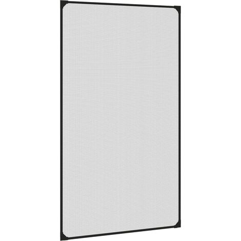 Moustiquaire magnétique pour fenêtres anthracite 80x140 cm