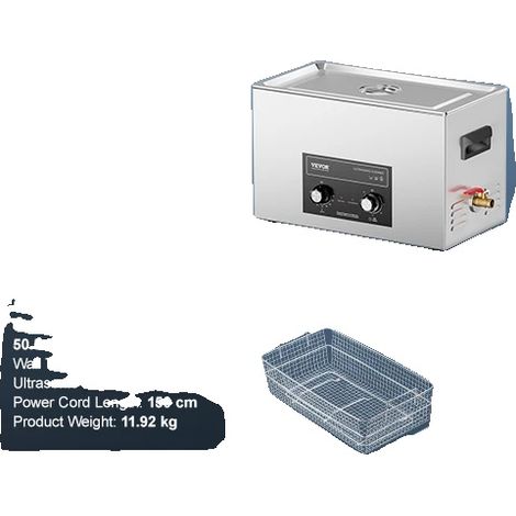 Ultraschallreiniger, einstellbare Heizleistung, 40 kHz Frequenz, 30 l (1/2)