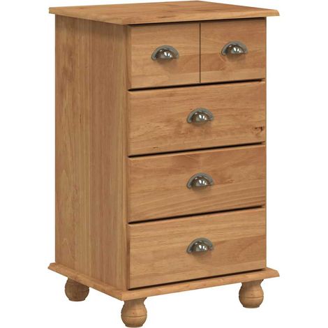 Maison Exclusive - Cassettiera ASKIM Marrone 45,8 x 40 x 79 cm Pino massello