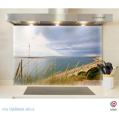 Fond de hotte : Dunes du pilat - Alu composite - 70 cm - 60 cm (1/5)