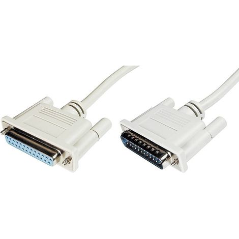 Digitus série Câble de raccordement [1x SUB-D mâle 25 pôles - 1x SUB-D femelle 25 pôles] 3.00 m beig (1/4)
