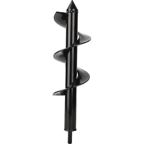 Tarière de jardin 8x30cm, mèche à spirale pour creuser des trous de poteaux de plantation