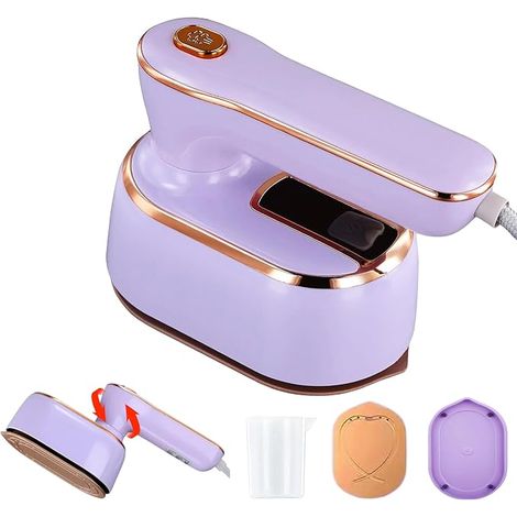 2 in 1 Portable Garment Steamer Handheld Garment Steamer Travel Iron Lightweight (1/5)