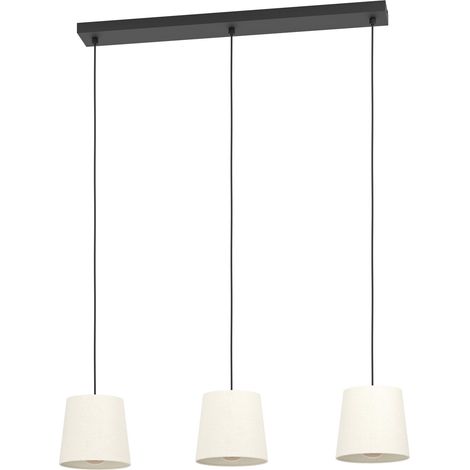 Suspension luminaire Febres, lampe de plafond suspendue à 3 abat-jour (1/4)