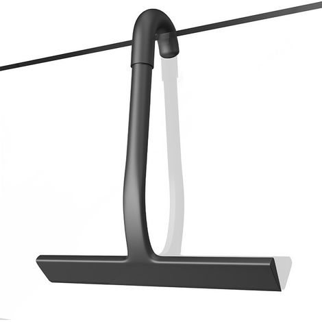 Raclette de Douche, Raclette vitre Douche à Crochet intégré Nettoyage sans Traces pour Miroirs, Fenêtres, Carrelage, Vitres Voiture (1/5)