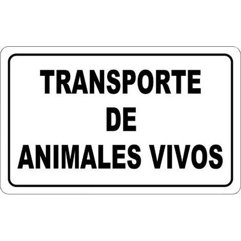 Affiche Transport d'Animaux Vivants 30x21 cm.