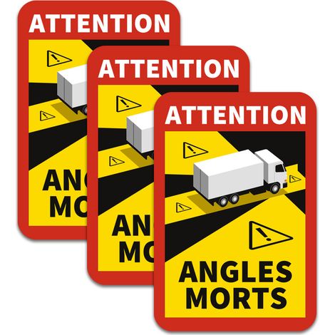 Magnétiques Attention Angles Morts, plaque magnétique angles morts poids lourds, lot de magnétique angles morts autobus. Angles Morts Poids Lourds . - Angles Morts Poids Lourds (1/5)