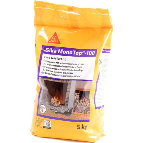 Malta Refrattaria Sikamonotop 100 Fire 5 Kg - Sika