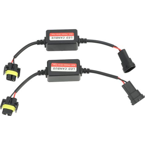 2 Stück H8 H9 H11 LED Canbus Decoder 12V fehlerfreier Anti-Flimmer-Decoder für LED-Scheinwerfer und Nebelscheinwerfer (1/5)