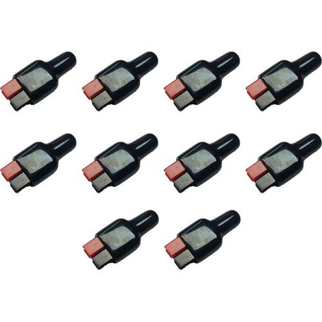 Conector Anderson apto para 30 A 600 V, con tapa protectora de goma PVC negra, apto para equipos eléctricos.