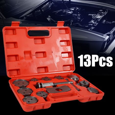 Skecten Kit de herramientas de 13 piezas,dispositivo de desmontaje de repelente de cilindro de freno automotriz, adaptadores múltiples (1/5)