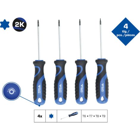 BRILLIANT TOOLS Jeu de tournevis 4 pcs. profil Torx - BT034004 (1/5)