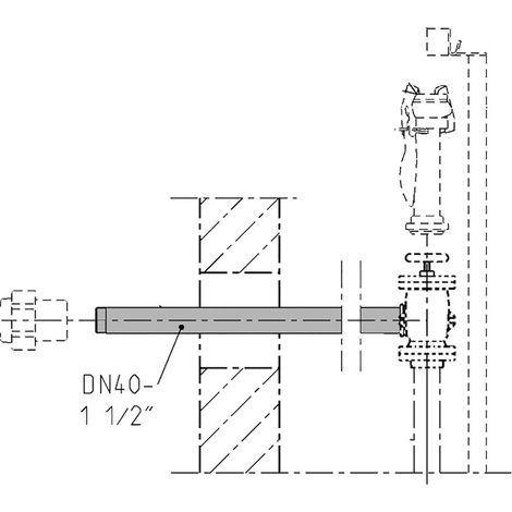 Jung Pumpen Wanddurchführung DN 40, JP48927