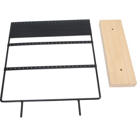 Présentoir à boucles d'oreilles créatif, présentoir à bijoux, présentoir à ornements, emballage en carton, noir. (1/5)
