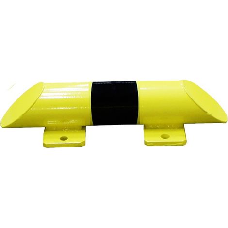 PROVOST - Glissière de protection en acier jaune pour entrepôt - Longueur 400 mm, Hauteur 86 mm