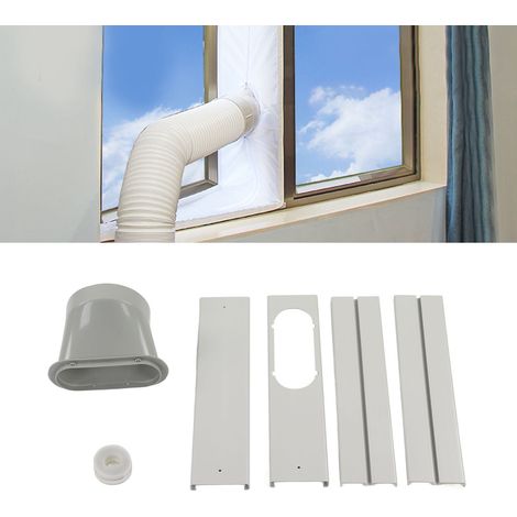 Upgrade-Kit für tragbare Fensterklimageräte: verstellbares Schiebelüftungsset ohne Dichtung, Teleskop-Deflektor, Push-Pull-Abluftrohrset für 150-mm-Rohre (1/5)