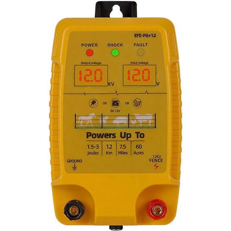 Steuerungsinstrument für elektrische Zäune für Schafe, Rinder, Pferde und Geflügel (EU)
