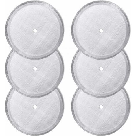 Pieces Replacement Mesh Filters for French Press, Reusable Stainless Steel Mesh Filters for Universal 800ml French Press Coffee Makers (10.3cm) (1/4)