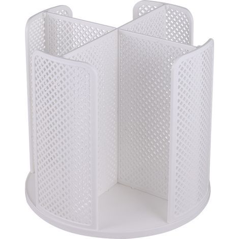 Porte-gobelet en plastique blanc, 23,522 cm, comptoir de bar, porte-gobelet compartimenté avec mécanisme de rotation. (1/5)