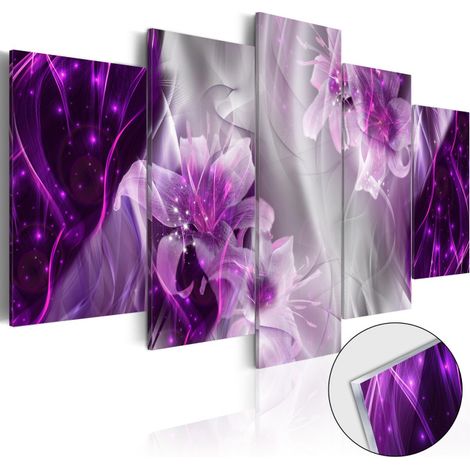 Tableau sur Verre Acrylique "Purple Utopia" 50 x 100 cm (1/2)