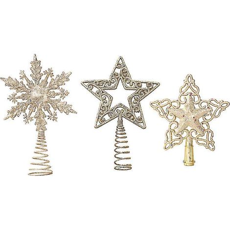 3-teiliger fünfzackiger Sternschmuck