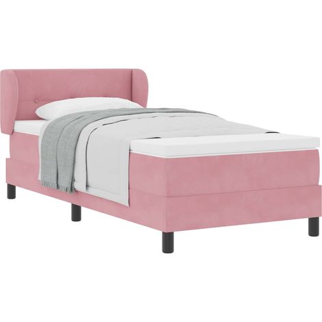 Maison Exclusive - Letto a molle con testiera Rosa 80 x 200 cm Velluto (1/5)