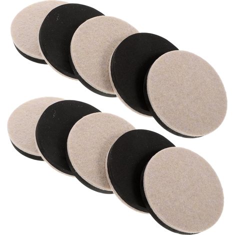 Patins en feutre beige pour pieds de chaises et meubles, protection (1/5)