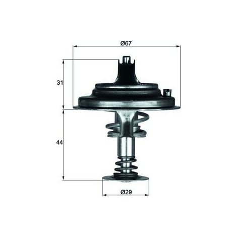 Thermostat, liquide de refroidissement MAHLE TX 26 80D1 MERCEDES-BENZ 42033975