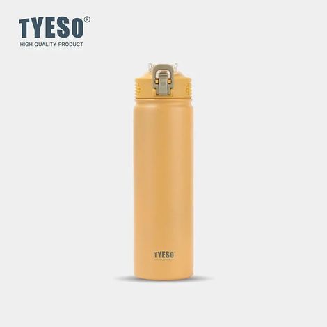 (Jaune, 600 ml) Bouteille d'eau isotherme avec couvercle, en acier inoxydable, adaptée aux voyages et au sport, peut être utilisée pour l'eau chaude et froide. (1/5)