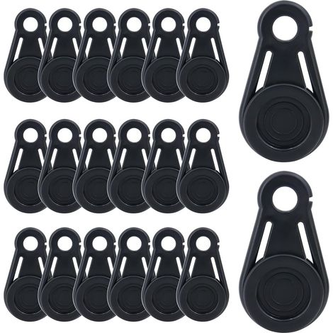 Attache Bâche - Clip De Fixation Mobile Pour Tente Auvent Et Bâche Extérieure - Lot De 20 Pièces (1/5)