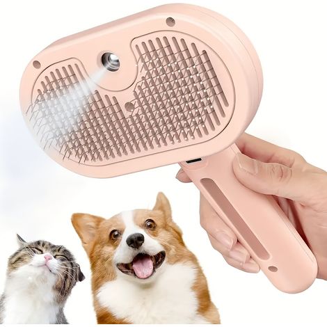 Brosse automatique 3 en 1 pour animaux de compagnie - Antistatique, convient aux chats et chiens à poils longs et courts, élimine les poils morts et réduit la perte de poils-AquaForge (1/5)