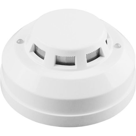 Détecteur de fumée filaire, capteur de fumée d'incendie, alarme incendie, avec fonction de réinitialisation automatique de l'alarme (DC9-24V) (1/5)