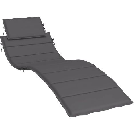 INLIFE Coussin de chaise longue Anthracite 186x58x3 cm (1/5)