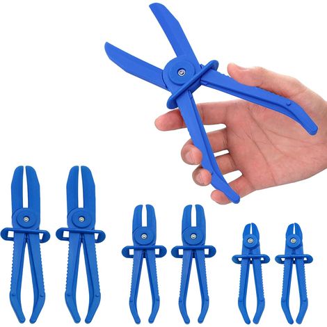 Juego de 6 abrazaderas para mangueras de refrigeración, abrazaderas para tubos, herramienta para sujetar mangueras, juego de abrazaderas para mangueras, abrazaderas para mangueras de refrigeración, lí (1/5)