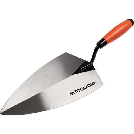 Toolzone 11" Soft Grip Brick Trowel Bricklaying Building Plastering Cement Tool