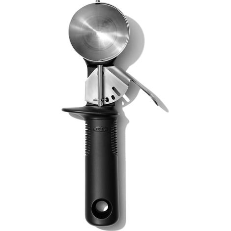 FLITI Stainless Steel Ice Cream Scoop with Trigger - Ergonomic Non-Slip BPA-Free Handle for Sorbets and Ice Creams (1/5)