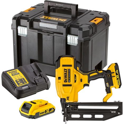DeWALT DCN662D2-QW 18V XR Brushless 16GA Second Fix  Straight Nailer - 2 x 2Ah Batts, Charger &amp TSTAK VI Case (1/5)
