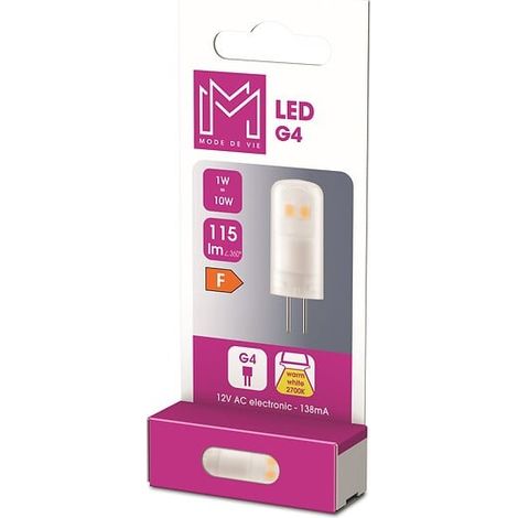 Ampoule LED G4 Capsule - Blanc chaud - 10W