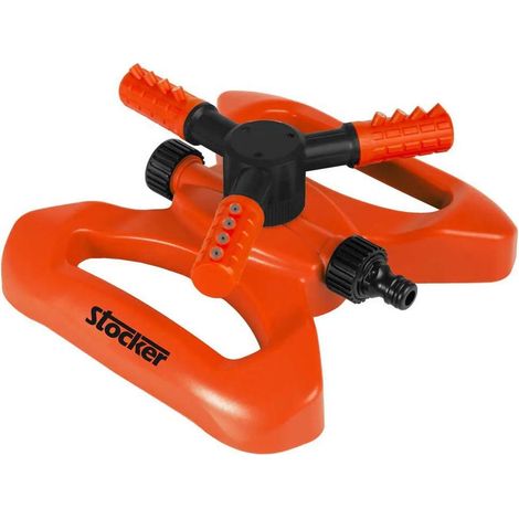 Aspersor stocker rotary sprinkler radio 5 m conector rápido