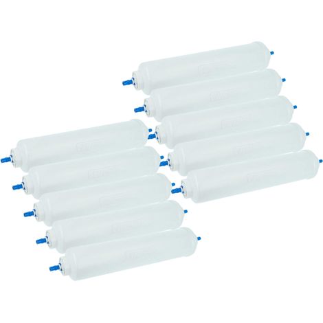 vhbw 10x filtro de agua, cartucho de filtro compatible con Siemens KA56NV10TI/10, KA56NV40TI/01, KA56NV10TI/11, KA56NV10TI/09 frigoríficos