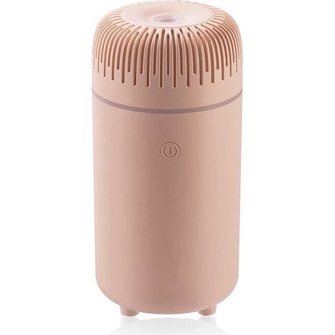 Luftbefeuchter und Diffusor fürs Auto – Luftbefeuchter – 100-ml-Luftbefeuchter – Aromatherapie-Diffusor – Mini-Diffusor für unterwegs – mit LED – für Auto, Zuhause, Büro, Schlafzimmer – Rosa