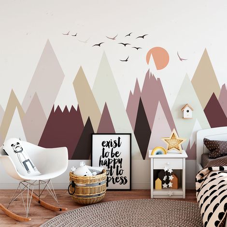 Stickers enfant montagnes scandinaves katenkka 40 x 60 cm (1/5)