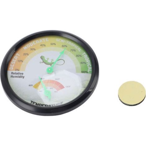 Mini Mechanical Precision Thermometer Hygrometer for Pet Terrariums - Battery-Free (1/5)