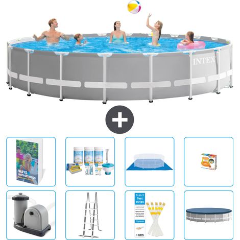 Prism Frame Pool Rund - 610x132 cm - 9-teilig S548